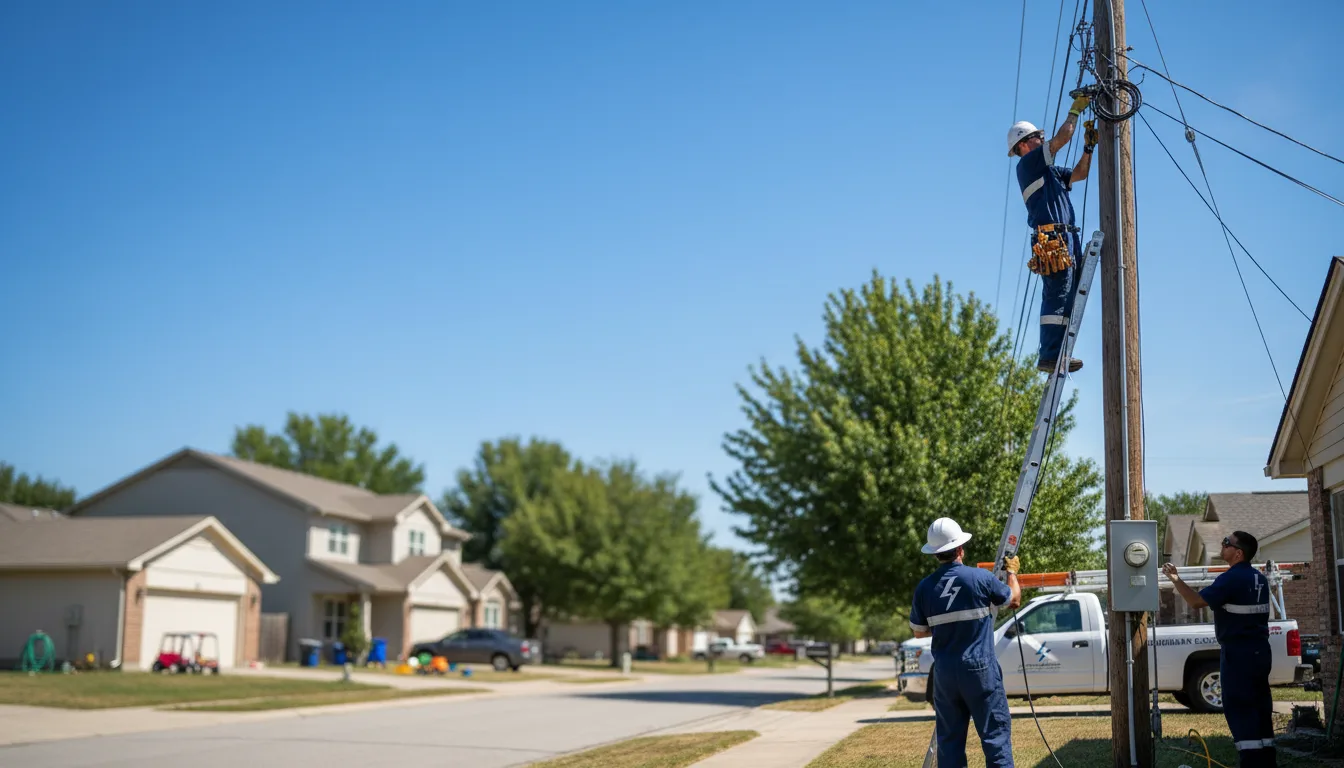Residential electrician providing installation services in York, NE